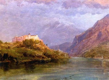 Château de Salzbourg paysage Fleuve Hudson Frederic Edwin Church Peinture à l'huile